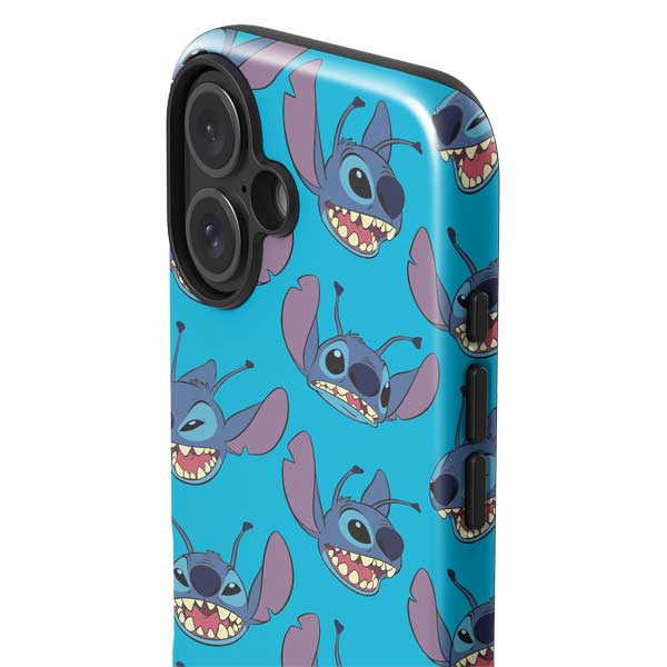Disney Lilo and Stitch Face Expression Pattern iPhone 17 Impact Case