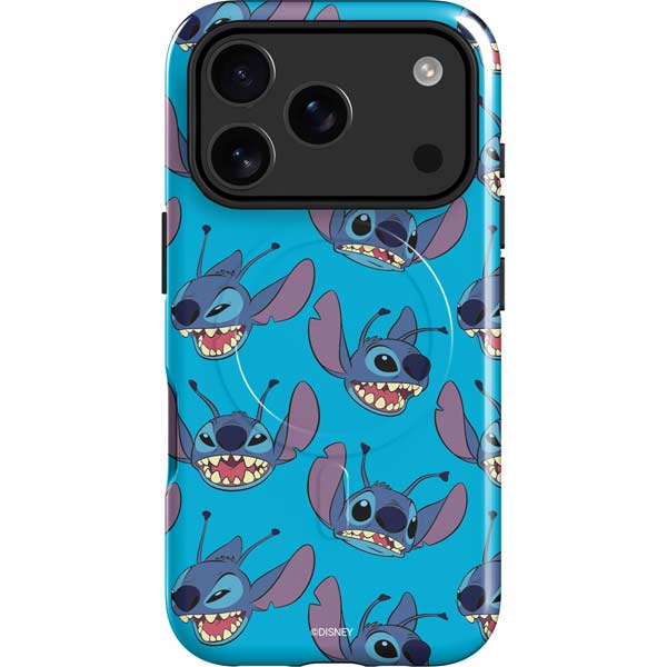 Disney Lilo and Stitch Face Expression Pattern iPhone 17 Pro Max Magsafe Impact Case Disney Lilo and Stitch Face Expression Pattern iPhone 17 Pro Max Magsafe Impact Case