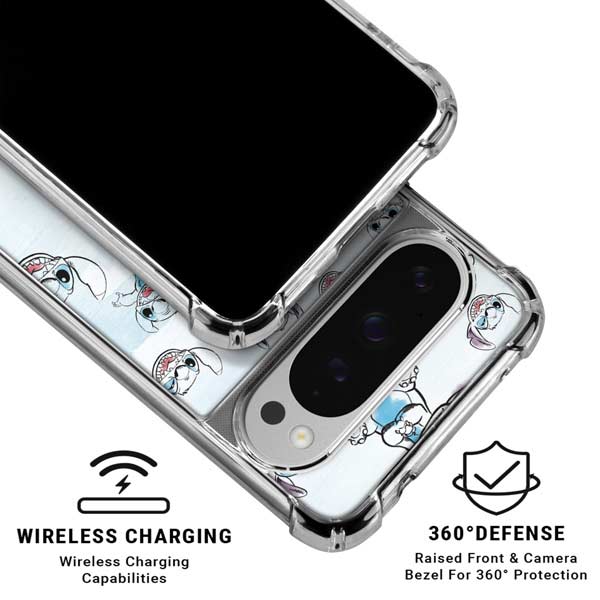Disney Lilo and Stitch Pattern Google Pixel 10 Pro Clear Case