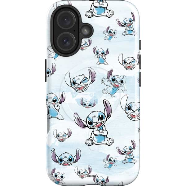 Disney Lilo and Stitch Pattern iPhone 16 Plus Magsafe Impact Case
