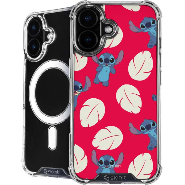 Disney Lilo and Stitch Character Pattern iPhone 17 MagSafe Case