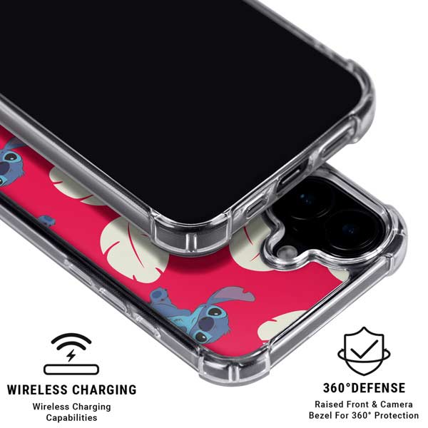 Disney Lilo and Stitch Character Pattern iPhone 17 MagSafe Case