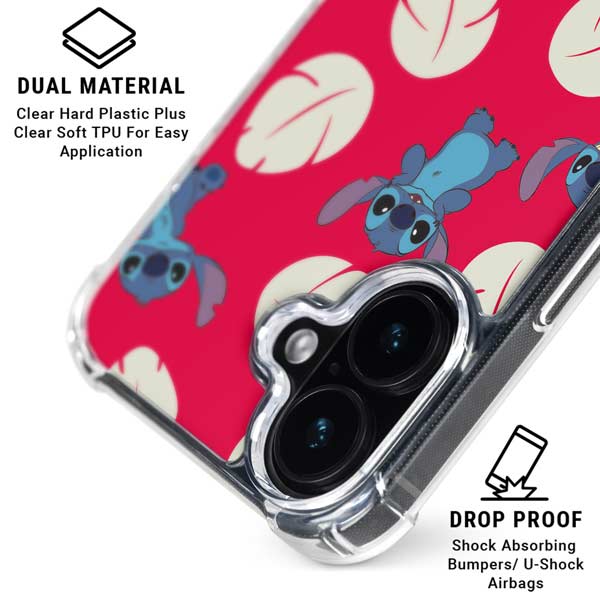 Disney Lilo and Stitch Character Pattern iPhone 17 MagSafe Case
