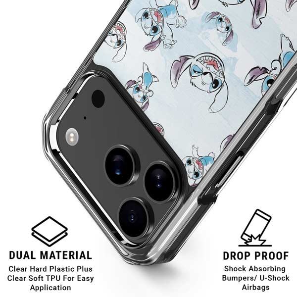 Disney Lilo and Stitch Pattern iPhone 17 Pro Max MagSafe Case