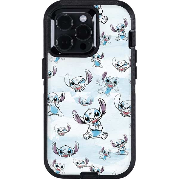 Disney Lilo and Stitch Pattern Otterbox Defender iPhone Skin