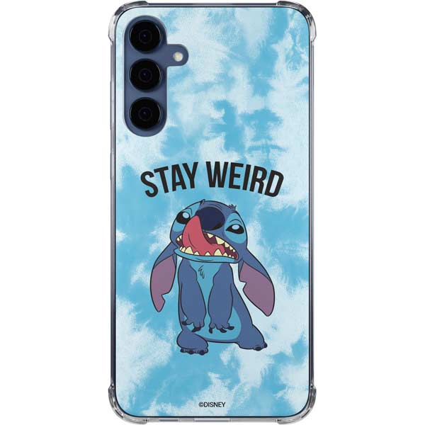Disney Lilo and Stitch Stay Weird Galaxy A35 5G Clear Case