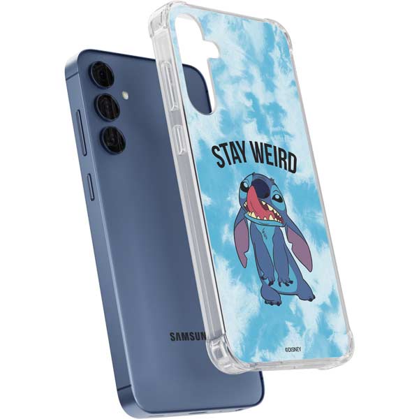 Disney Lilo and Stitch Stay Weird Galaxy A35 5G Clear Case