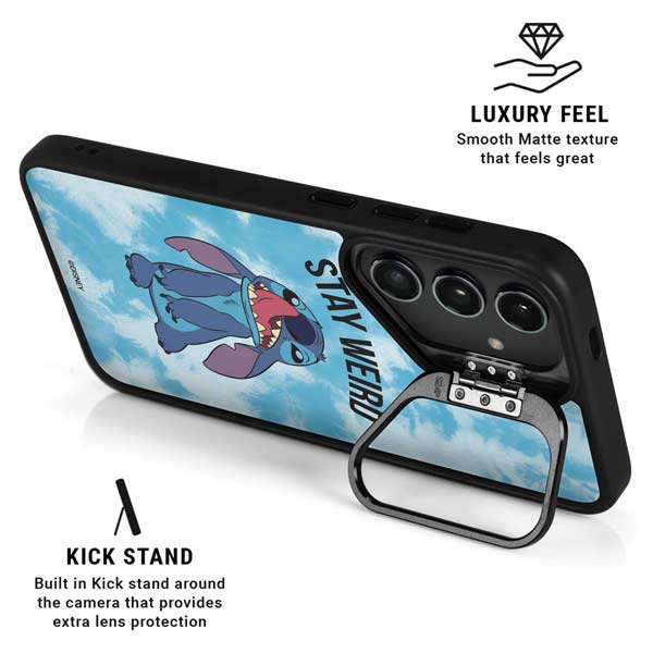 Disney Lilo and Stitch Stay Weird Galaxy S24 Ultra Kickstand Case