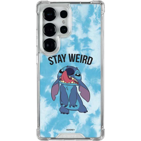 Disney Lilo and Stitch Stay Weird Galaxy S25 Ultra Clear Case