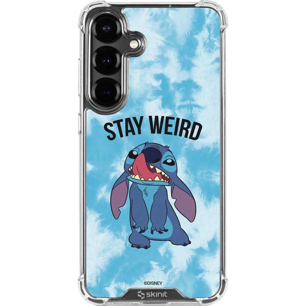 Disney Lilo and Stitch Stay Weird Galaxy S26 Plus Clear Case