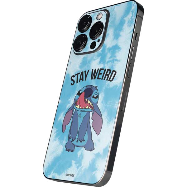 Disney Lilo and Stitch Stay Weird iPhone 15 Pro Max Skin
