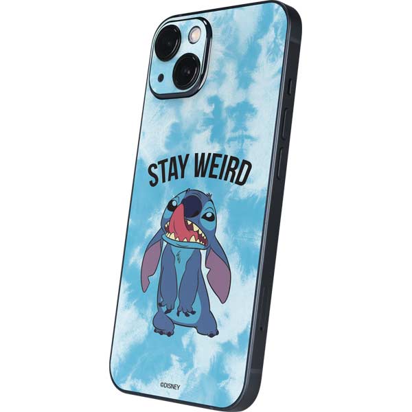 Disney Lilo and Stitch Stay Weird iPhone 15 Skin