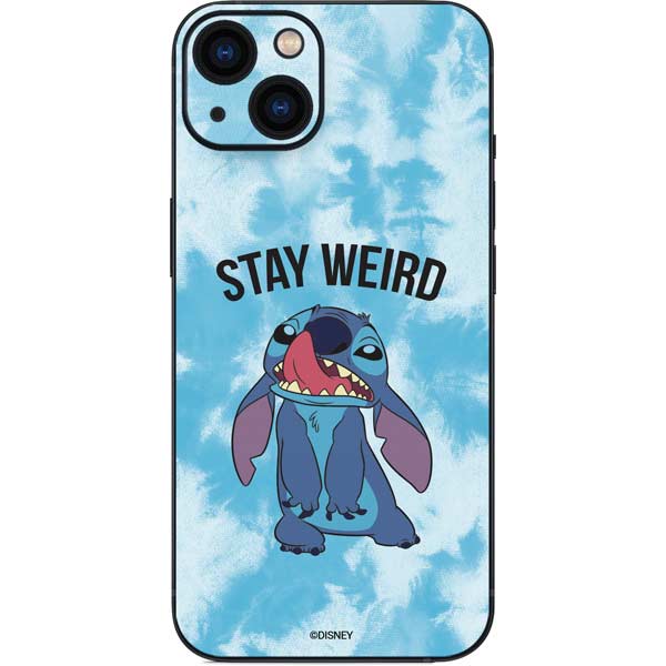 Disney Lilo and Stitch Stay Weird iPhone 15 Skin