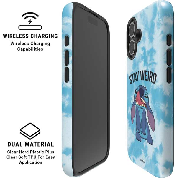 Disney Lilo and Stitch Stay Weird iPhone 16 Magsafe Impact Case
