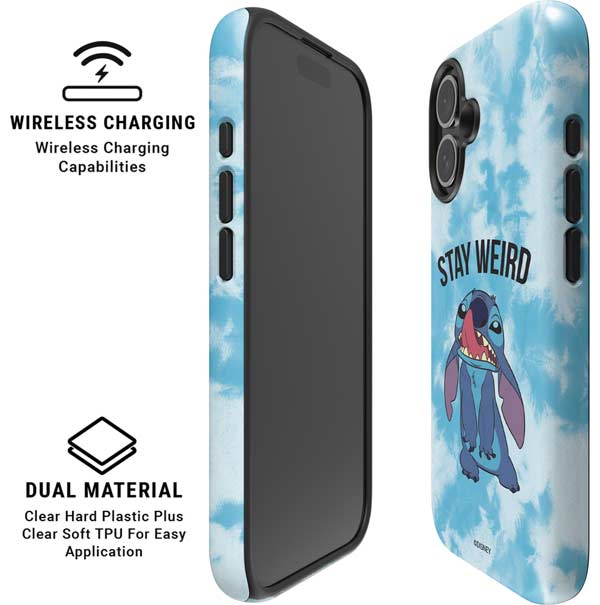 Disney Lilo and Stitch Stay Weird iPhone 16 Plus Magsafe Impact Case