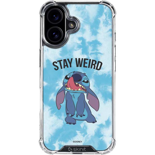 Disney Lilo and Stitch Stay Weird iPhone 17 Clear Case
