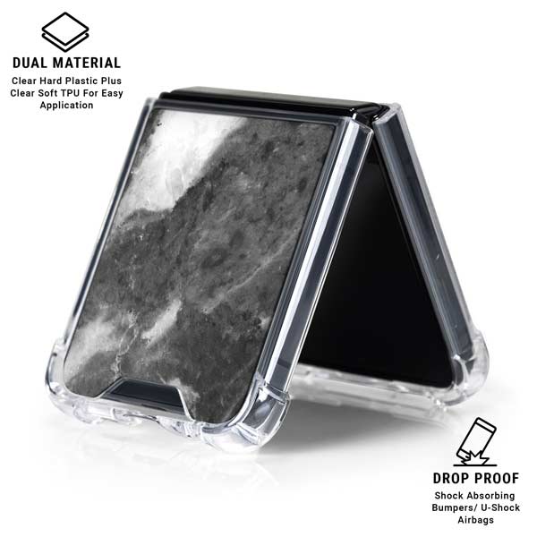 Stone Grey Galaxy Z Flip7 Clear Case