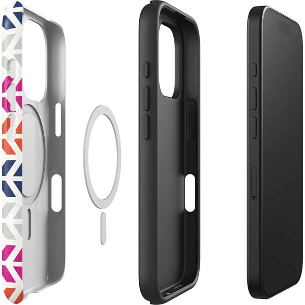 Striped Chevron iPhone 16 Pro Magsafe Impact Case