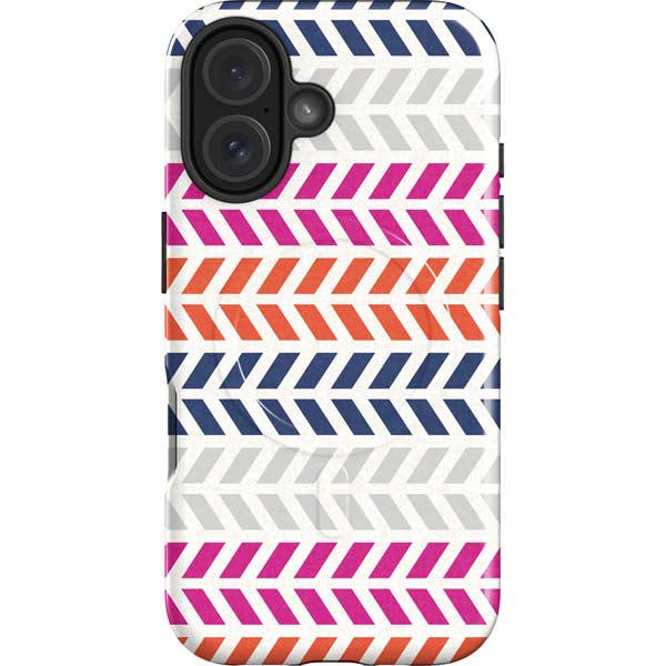 Striped Chevron iPhone 17 Magsafe Impact Case