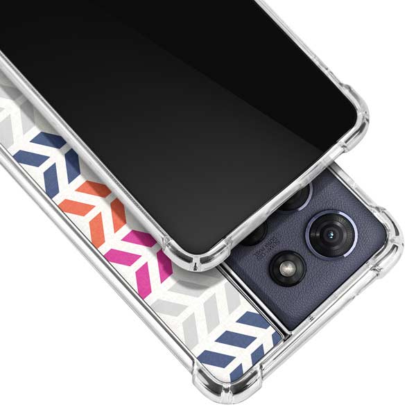 Striped Chevron Moto G 5G (2025) Clear Case