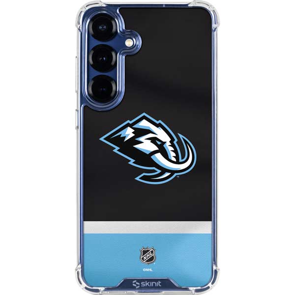 NHL Utah Mammoth Striped Jersey Galaxy S25 Plus Clear Case