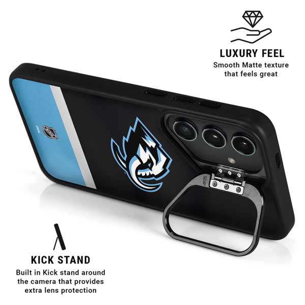 NHL Utah Mammoth Striped Jersey Galaxy S26 Ultra Kickstand Case