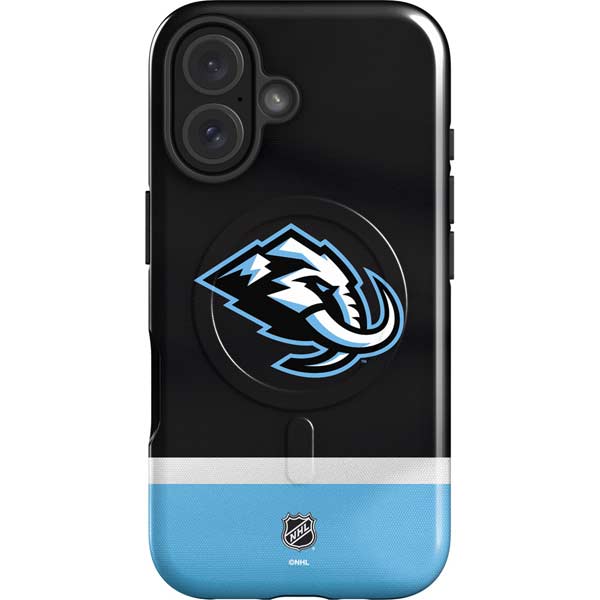 NHL Utah Mammoth Striped Jersey iPhone 16 Magsafe Impact Case