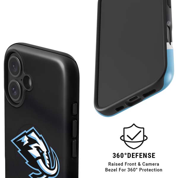 NHL Utah Mammoth Striped Jersey iPhone 16 Magsafe Impact Case
