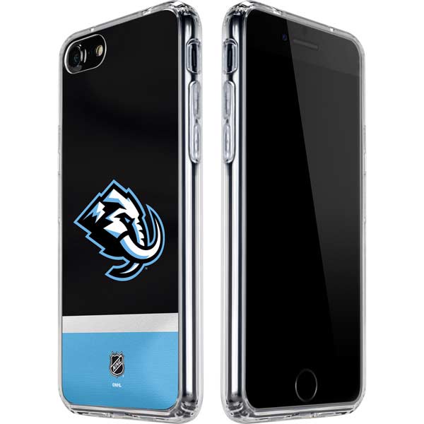 NHL Utah Mammoth Striped Jersey iPhone SE (2nd & 3rd Gen) Clear Case