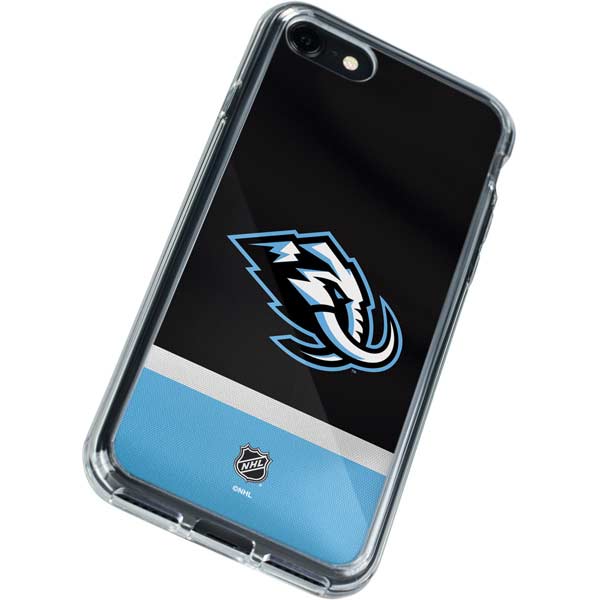 NHL Utah Mammoth Striped Jersey iPhone SE (2nd & 3rd Gen) Clear Case