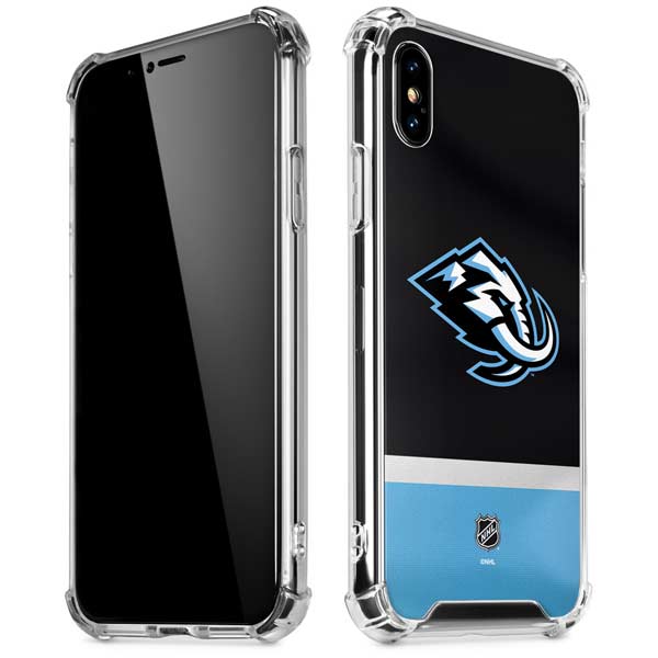 NHL Utah Mammoth Striped Jersey iPhone X/XS Clear Case