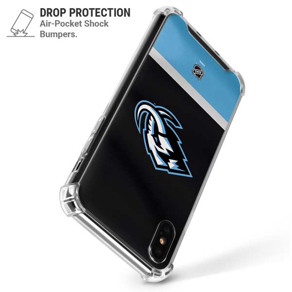 NHL Utah Mammoth Striped Jersey iPhone X/XS Clear Case