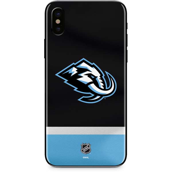 NHL Utah Mammoth Striped Jersey iPhone XS Skin
