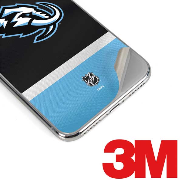 NHL Utah Mammoth Striped Jersey iPhone XS Skin