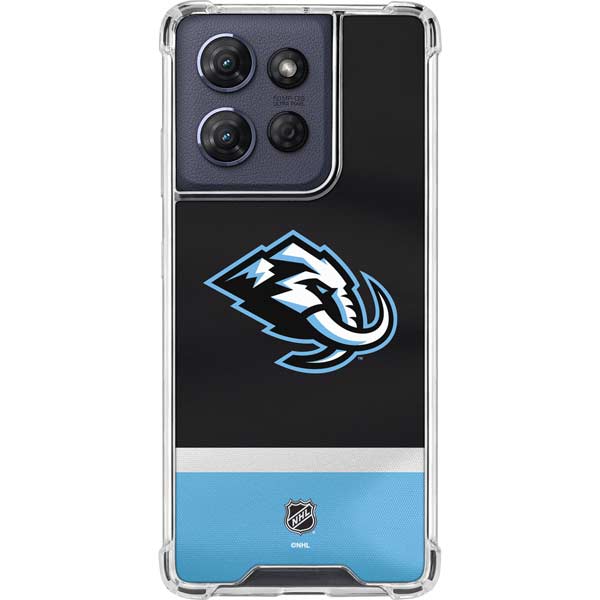 NHL Utah Mammoth Striped Jersey Moto G Power 5G (2025) Clear Case
