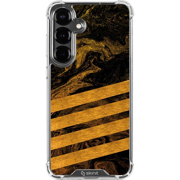 Striped Marble Galaxy S26 Plus Clear Case