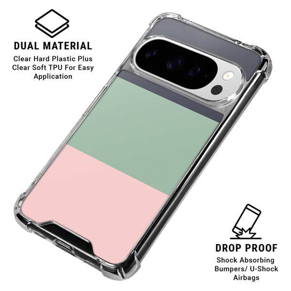 Striped Spring Colors Google Pixel 10 Pro XL Clear Case