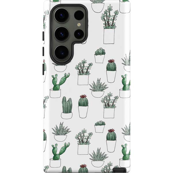 Succulent Pattern Galaxy S23 Ultra Pro Case