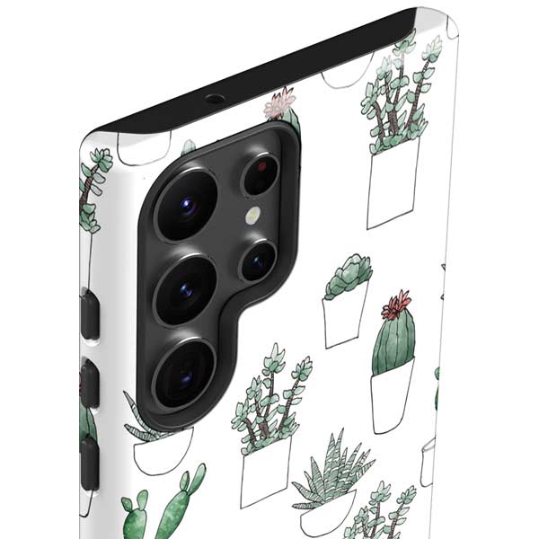 Succulent Pattern Galaxy S23 Ultra Pro Case
