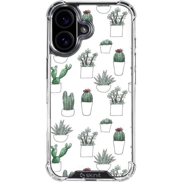 Succulent Pattern iPhone 17 Clear Case