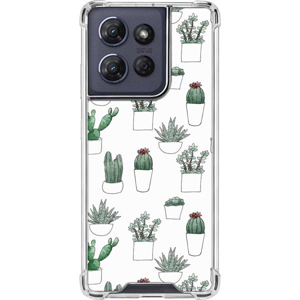 Succulent Pattern Moto G 5G (2025) Clear Case