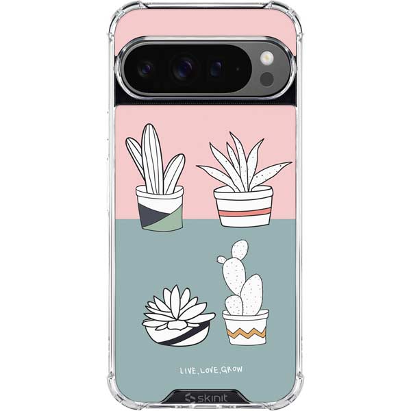 Succulent Sketch Google Pixel 10 Pro XL Clear Case
