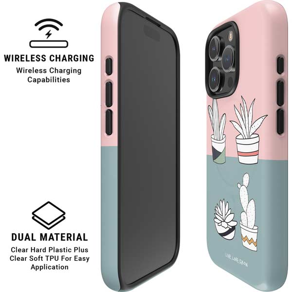 Succulent Sketch iPhone 16 Pro Max Magsafe Impact Case