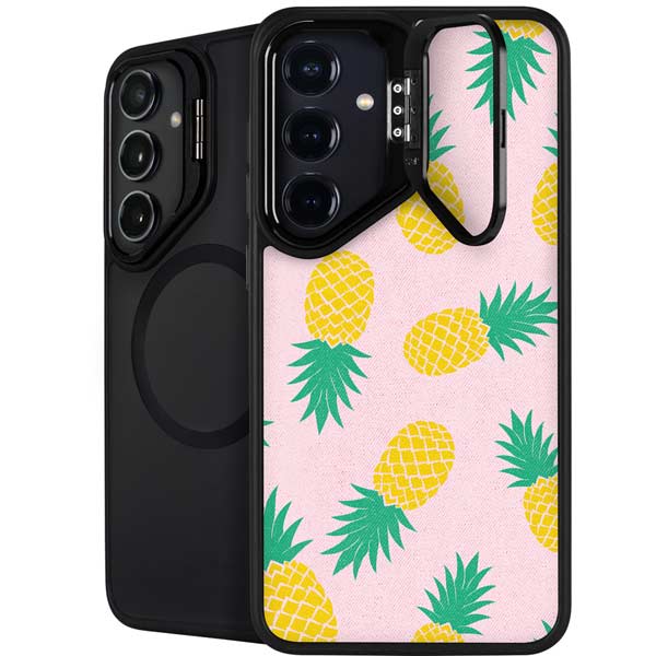 Summer Pineapples Galaxy S26 Kickstand Case