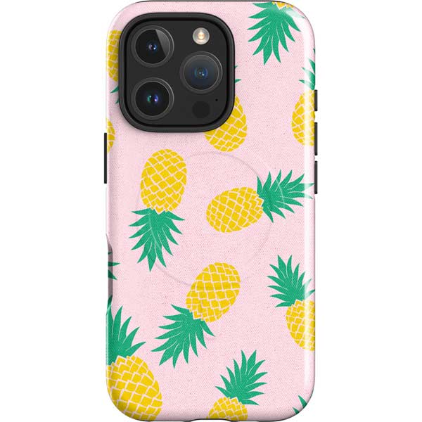 Summer Pineapples iPhone 16 Pro Magsafe Impact Case
