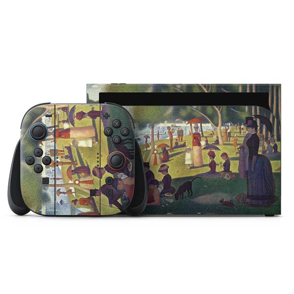 Georges Seurat Sunday Afternoon on the Island of La Grande Jatte Nintendo Switch 2 (2025) with Joy-Con Skin