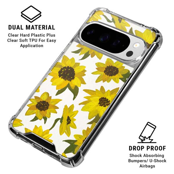 Sunflower Acrylic by Cat Coq Google Pixel 10 Pro Clear Case