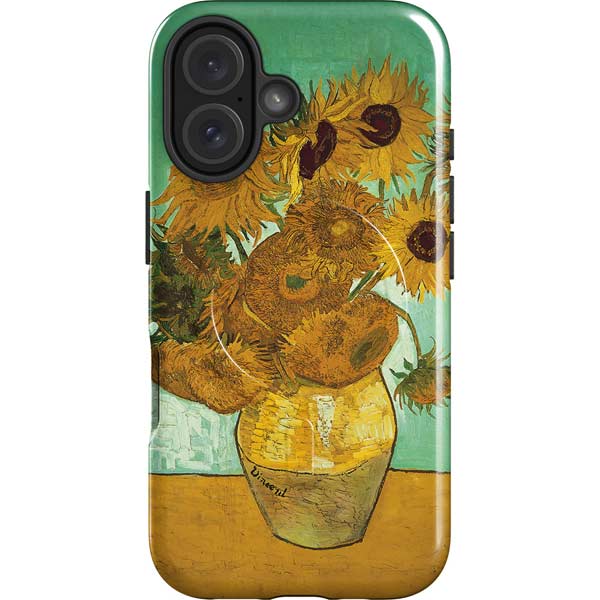 Sunflowers 1888 by Van Gogh iPhone 16 Magsafe Impact Case