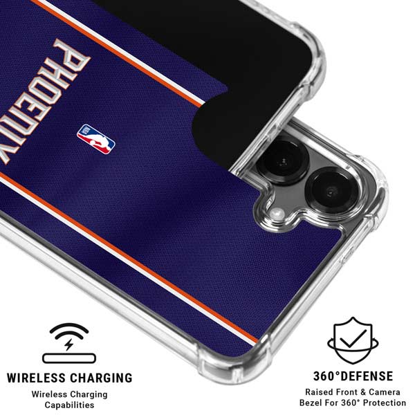 NBA Phoenix Suns Jersey Galaxy S26 Clear Case