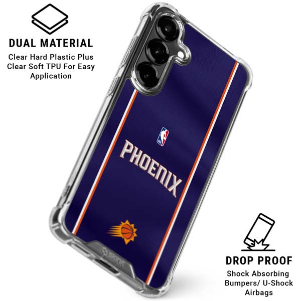 NBA Phoenix Suns Jersey Galaxy S26 Clear Case